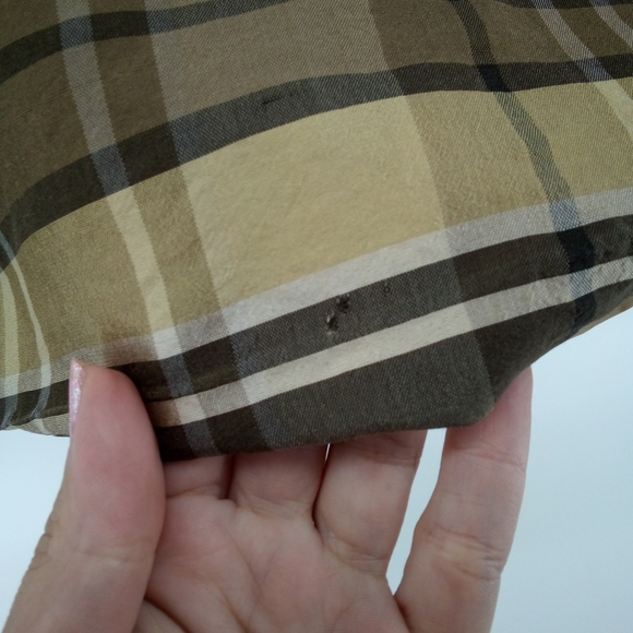 Vintage 100% Silk SilkLand Brown Tan Lightweight Jacket 10 Shoulder Pads 80's - Picture 8 of 10